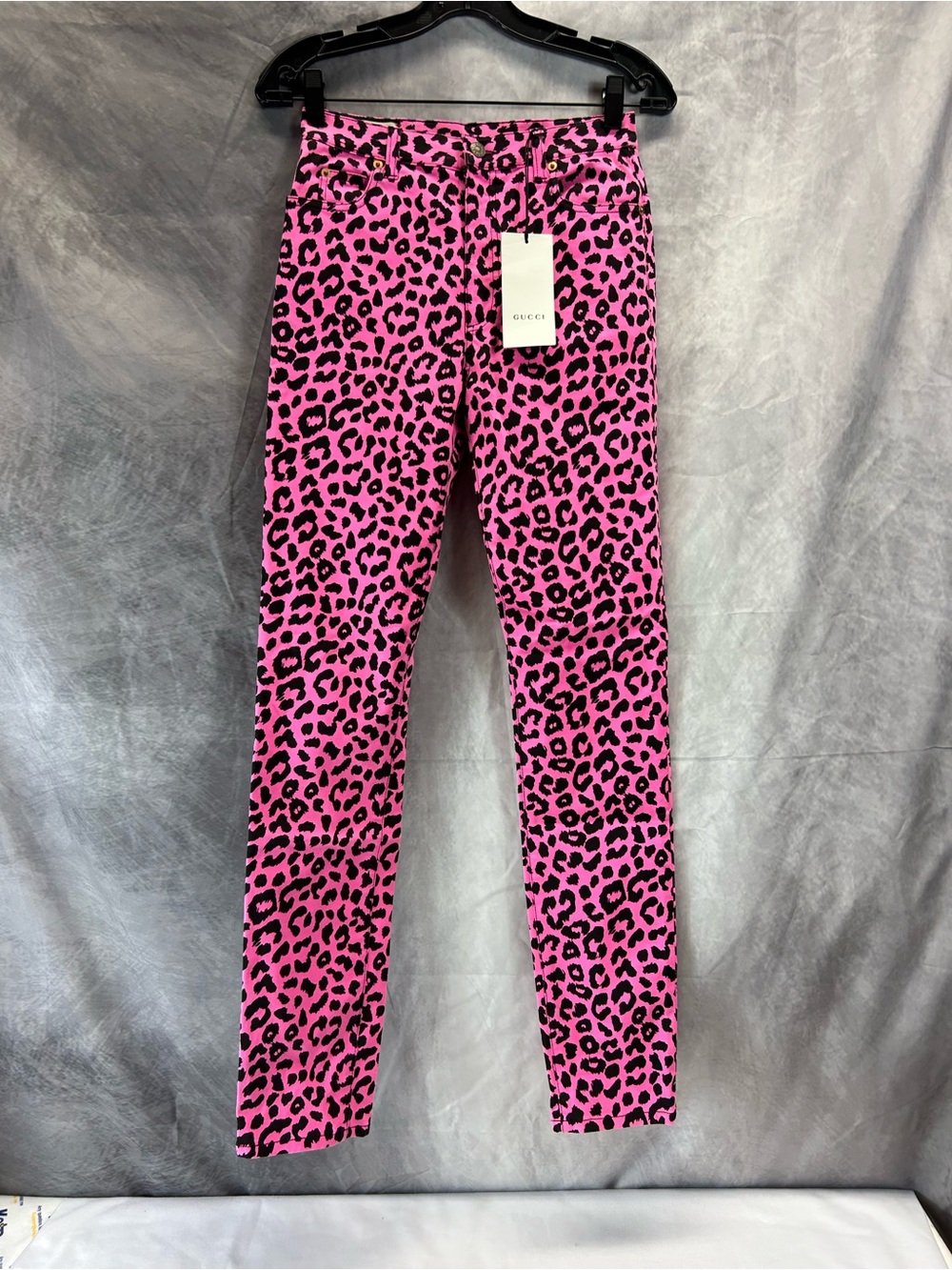 Gucci Pink Leopard Jeans